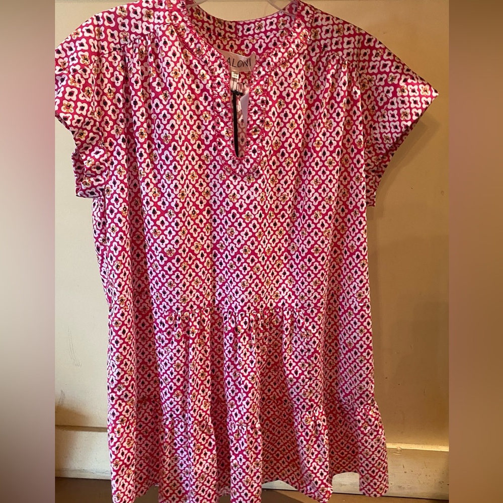 Sale/ NWT Saloni Ashley print dress Sz 8